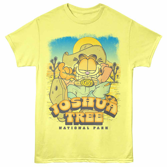 Garfield Joshua Tree Yellow Heather Adult T-Shirt