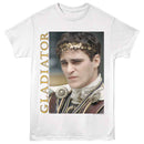 Gladiator-Gladiator Commodus Portrait-White Adult S/S T-Shirt - White