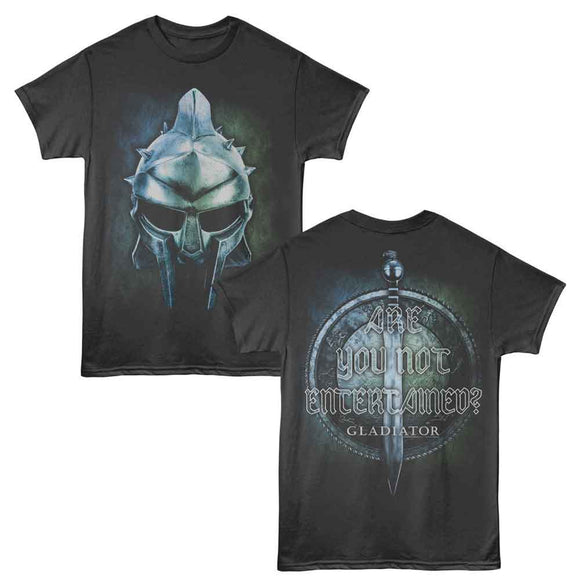 Gladiator-Gladiator Helmet F B-Smoke Adult S/S T-Shirt ***F&B*** - Smoke
