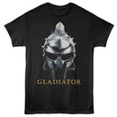 Gladiator-Gladiator Helmet And Logo-Black Adult S/S T-Shirt - Black