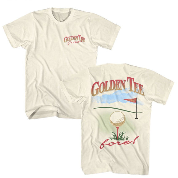 Golden Tee-Golden Tee Fore-Natural Adult S/S T-Shirt ***F&B***-S - Natural