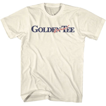 Golden Tee-Golden Tee Gt Fore Logo-Natural Adult S/S T-Shirt - Natural