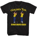 Golden Tee-Golden Tee Swings-Black Adult S/S T-Shirt - Black