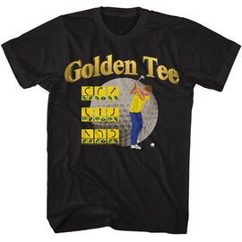 Golden Tee-Golden Tee Swings List-Black Adult S/S T-Shirt - Black