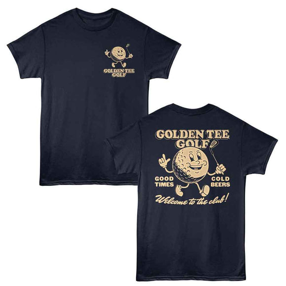 Golden Tee-Golden Tee Welcome Club One Color-Navy Adult S/S T-Shirt S ***F&B*** - Navy