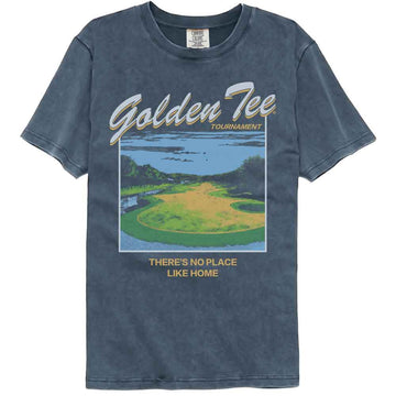Golden Tee-Golden Tee No Place Like-Denim Adult S/S Comfort Color T-Shirt - Denim