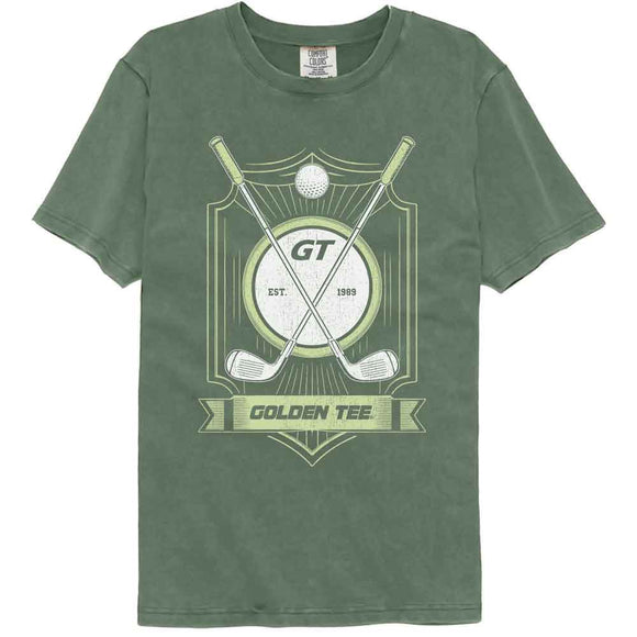 Golden Tee-Golden Tee Shield-Moss Comfort Color Adult S/S T-Shirt - Moss