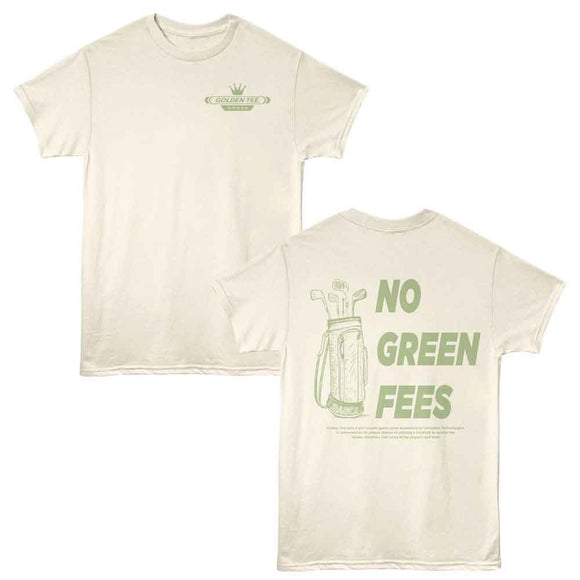 Golden Tee-Golden Tee No Green Fees-Natural Adult S/S T-Shirt ***F&B***-S - Natural
