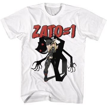 Guilty Gear-Guilty Gear Zato 1-White Adult S/S T-Shirt - White