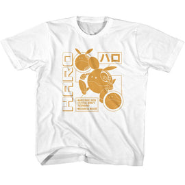 Gundam-Gundam Haro Monochrome-White Youth S/S T-Shirt-Xs (5-6) - White