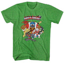 Ghostn Goblins-Goblins-Kelly Heather Adult S/S T-Shirt - Kelly Heather