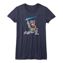 Ghostn Goblins-Arthur-Navy Ladies S/S T-Shirt - Navy