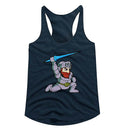 Ghostn Goblins-Arthur-Midnight Navy Ladies Racerback-S - Midnight Navy