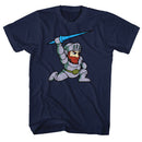 Ghostn Goblins-Arthur-Navy Adult S/S T-Shirt - Navy