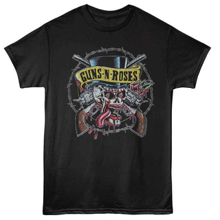 Guns N Roses Gnr Clown Skull And Pistols Adult T-Shirts