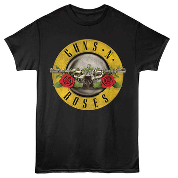 Guns N Roses-Gnr Bullet-Black Adult S/S T-Shirt - Black