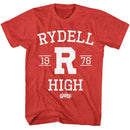 Grease-Grease Rydell High-Red Heather Adult S/S T-Shirt - Red Heather