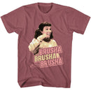 Grease-Grease Brusha Brusha Brusha-Rouge Adult S/S T-Shirt - Rouge