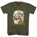 Hagar The Horrible-Drink And Be Merry-Military Green Adult S/S T-Shirt - Military Green