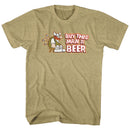 Hagar The Horrible-Buy This Man A Beer-Khaki Heather Adult S/S T-Shirt - Khaki Heather
