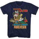 Hagar The Horrible-Instant Slob-Navy Adult S/S T-Shirt - Navy