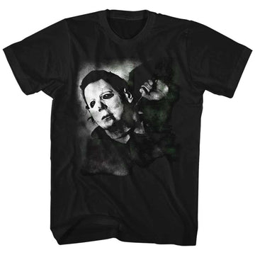 Halloween-Needle Cracked-Black Adult S/S T-Shirt - Black