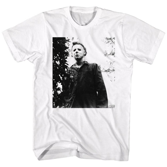 Halloween-Watching-White Adult S/S T-Shirt - White