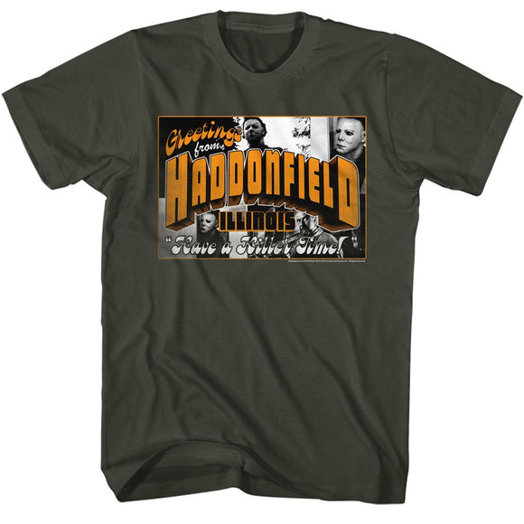 Halloween-Halloween Have A Killer Time-Smoke Adult S/S T-Shirt - Smoke