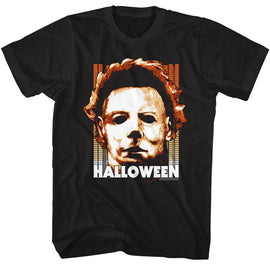 Halloween-Halloween Multiple Logos-Black Adult S/S T-Shirt - Black