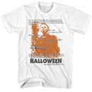 Halloween-Halloween Handwritten-White Adult S/S T-Shirt - White
