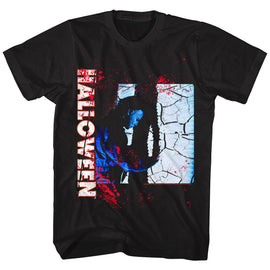 Halloween-Closet Doors-Black Adult S/S T-Shirt - Black