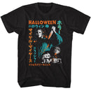 Halloween-Halloween Japanese Text And Splatter-Black Adult S/S T-Shirt - Black