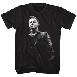 Halloween-Boo-Black Adult S/S T-Shirt - Black
