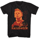Halloween-Halloween Neighborhood Watch-Black Adult S/S T-Shirt - Black