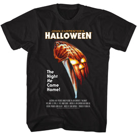 Halloween-Halloween Movie Poster-Black Adult S/S T-Shirt - Black