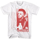 Halloween-Halloween Devils Eyes-White Adult S/S T-Shirt - White