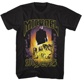 Halloween-Halloween Michael Myers-Black Adult S/S T-Shirt - Black
