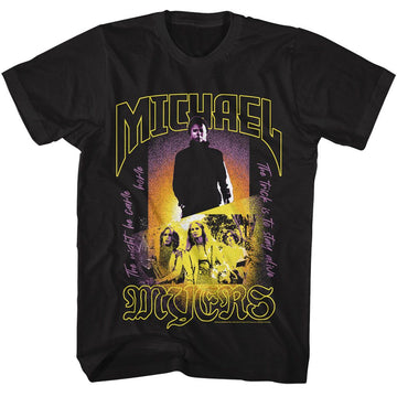 Halloween-Halloween Michael Myers-Black Adult S/S T-Shirt - Black