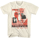 Halloween-Halloween One Good Scare Handwritten-Natural Adult S/S T-Shirt - Natural