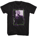 Halloween-Halloween Repeat Gradient Text-Black Adult S/S T-Shirt - Black