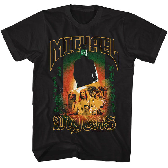 Halloween-Halloween Michael Myers V2-Black Adult S/S T-Shirt - Black