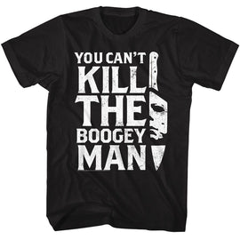 Halloween-Halloween Boogeyman Knife-Black Adult S/S T-Shirt - Black