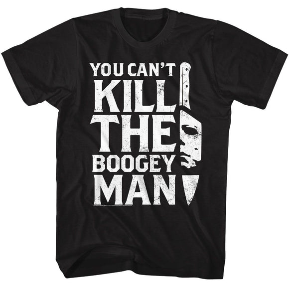 Halloween-Halloween Boogeyman Knife-Black Adult S/S T-Shirt - Black