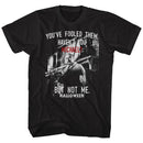 Halloween-Not Me-Black Adult S/S T-Shirt - Black