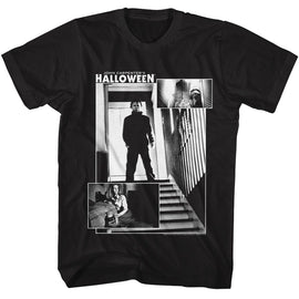 Halloween-Halloween 3 Shot-Black Adult S/S T-Shirt - Black