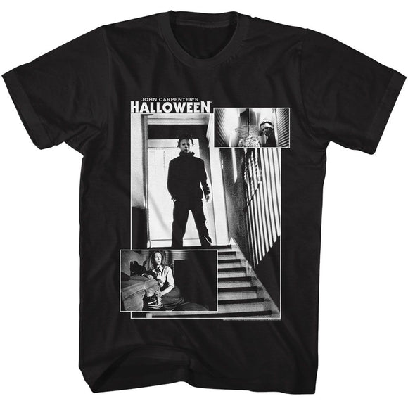 Halloween-Halloween 3 Shot-Black Adult S/S T-Shirt - Black