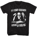 Halloween-Halloween A Little Screamish-Black Adult S/S T-Shirt - Black