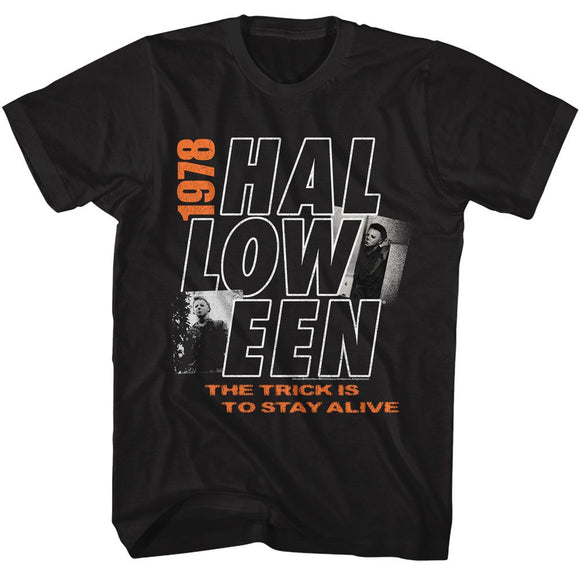 Halloween-Halloween Hollow-Black Adult S/S T-Shirt - Black