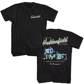 Halloween-Halloween Come Visit-Black Adult S/S T-Shirt ***F&B***-S - Black