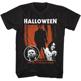 Halloween-Halloween The Night-Black Adult S/S T-Shirt - Black